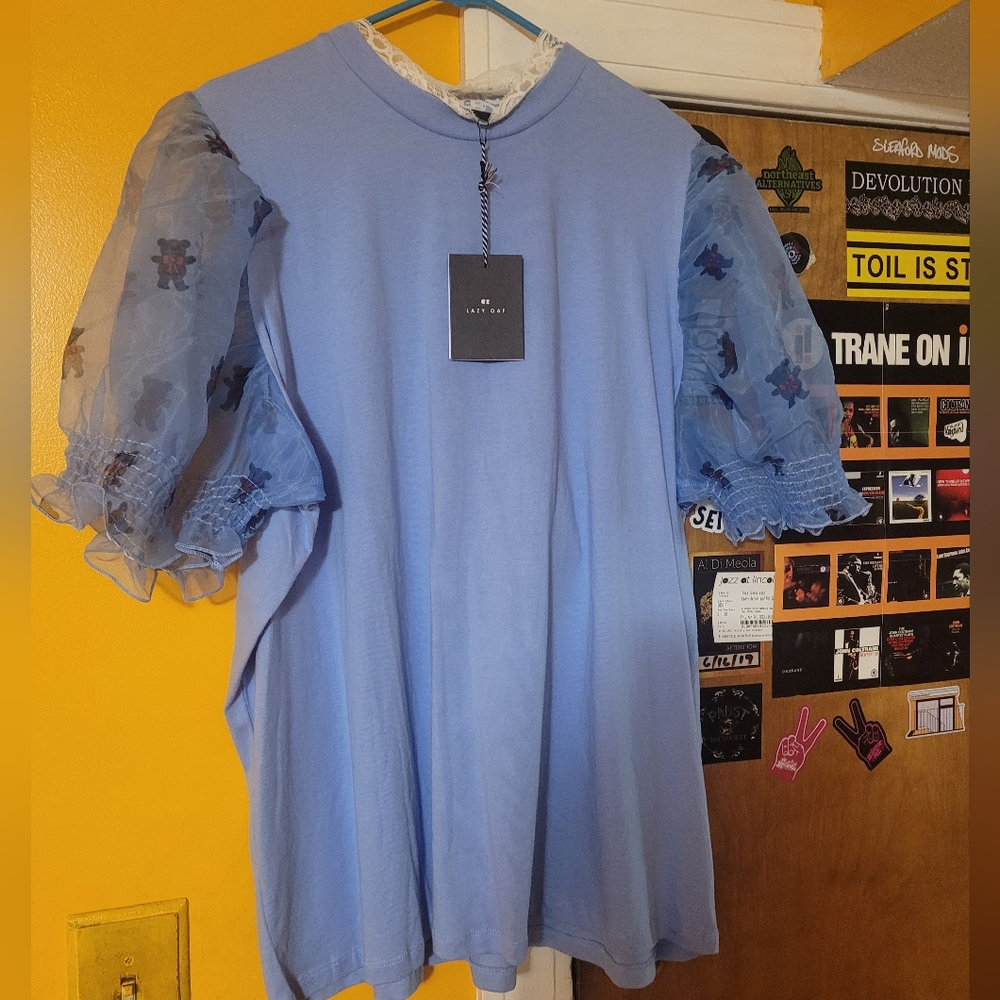 Lazy Oaf Teddy Sleeve tee
